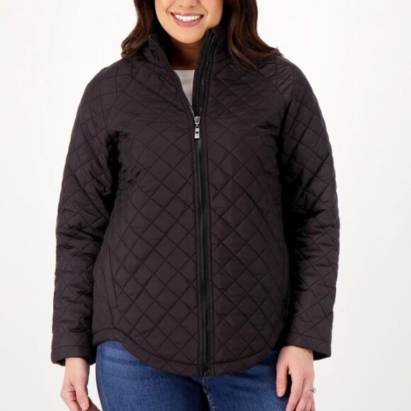 Belle by Kim Gravel Quilted Zip-Front Jacket  15541 - Picture 1 of 2